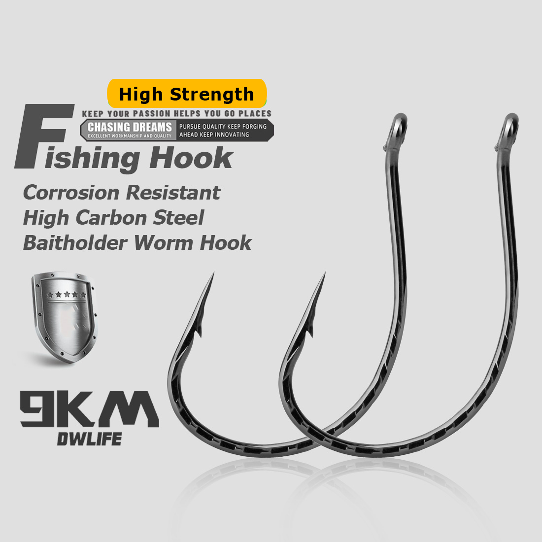Fishing Hook Offset - Drop Shot Hook Bass Vishaken 50