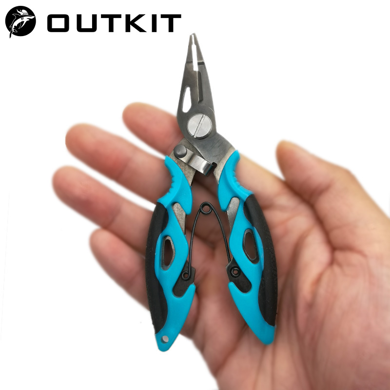 Fishing Hook Sharpener - OUTKIT Multifunctionele vistang Lijnsnijder Haakverwijderaar Roestvrijstalen