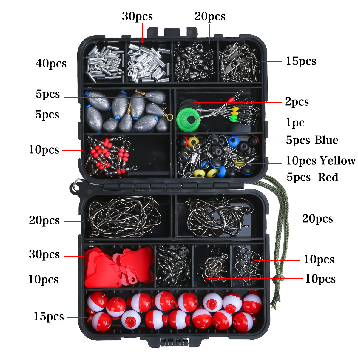 263-delige visuitrustingsset m - Fishing Hook Box recensie en prijs