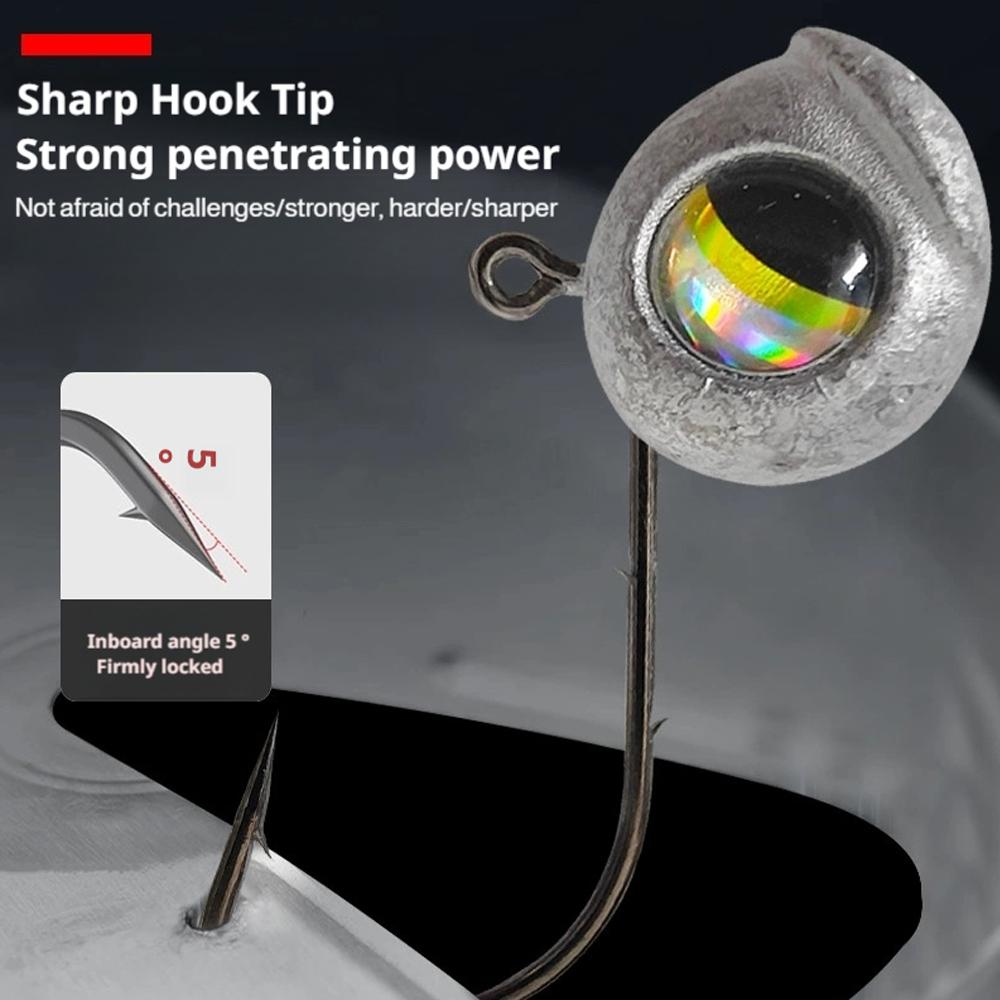 10 stuks 2.5g 3.5g 5g Jig Head - Fishing Hook Size recensie en prijs