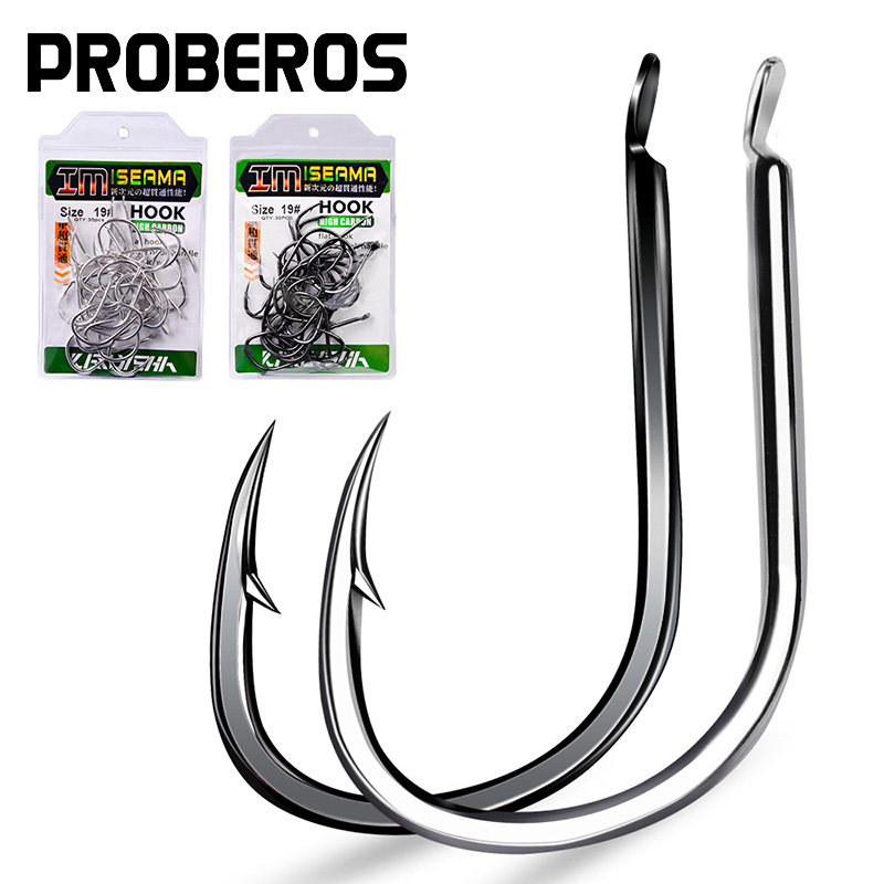 Proberos 30Pcs High Carbon Sta - Fishing Hook Offset recensie en prijs