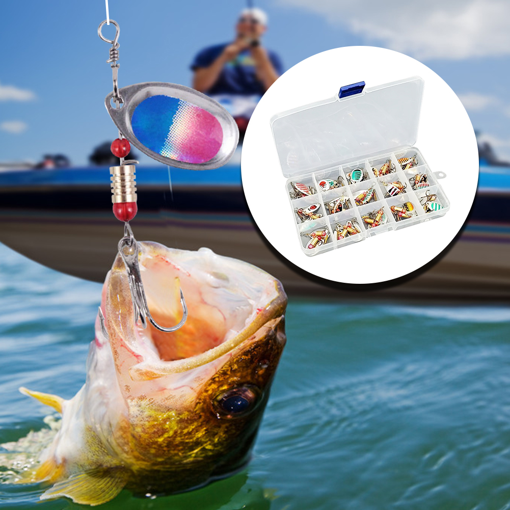 30 stuks metalen lepelspinners - Fishing Hook Treble recensie en prijs
